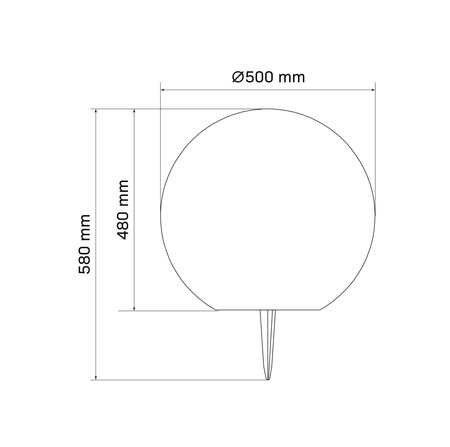Solární zahradní lampa LED poháněná dekorativním venkovním světelným míčem