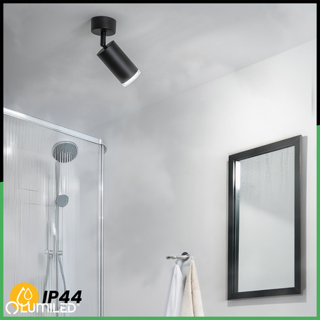 Nástěnné svítidlo LED Spot GU10 IP44 ADERO Black Lumiled Wall lamp