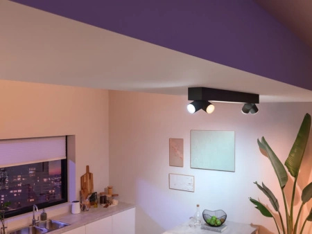 LED reflektorové stropní svítidlo 56,8 W 4400 lm IP20 bílé a barevné RGB + TW White Smart SMART Zigbee Bluetooth Centris Philips HUE