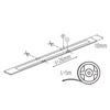 LED COB flexibilní pásek 14W/m 1260lm/m 12V 2700-6500K CCT CRI90 5m LCOB Kanlux