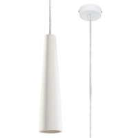 ELECTRA GU10 Závěsné stropní svítidlo Keramický převis Minimalistická bílá SOLLUX