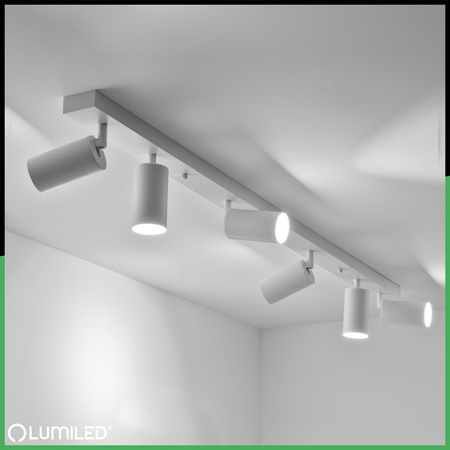 Stropní svítidlo SPOT TUBA Reflektor Halogenové svítidlo 6x GU10 TABULA LUMILED