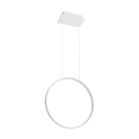 LED závěsné stropní svítidlo RIO 30W 4000K Overhang Round 55cm White SOLLUX