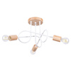 Stropní svítidlo Lustr Spider Pendant 3x E27 Přírodní dřevo White Ember Peach Puff SL.1474 Sollux