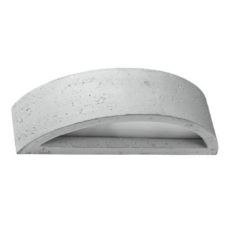 LED nástěnné svítidlo ATENA E27 Nástěnné svítidlo Semi-circular concrete SOLLUX