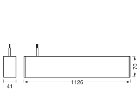 42W 4400lm 4000K neutrální stmívatelné černé kancelářské svítidlo Ledvance Line Luminaire