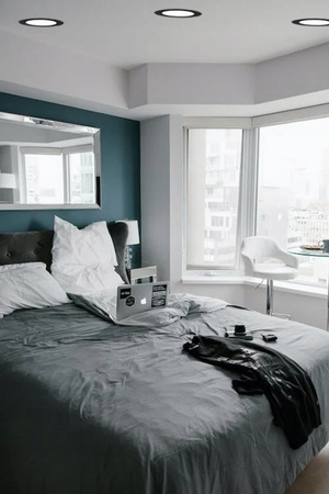 LED panel stropní 24W 4000K 1920lm 29cm kulatý zapuštěný držák černá ECOLIGHT