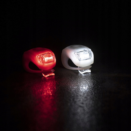 LED světla na kolo přední + zadní silikonové XQ MAX