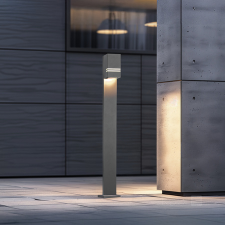 LED zahradní lampa QUAZAR 12 GU10 IP44 KOBI ALUMINIUM GRY