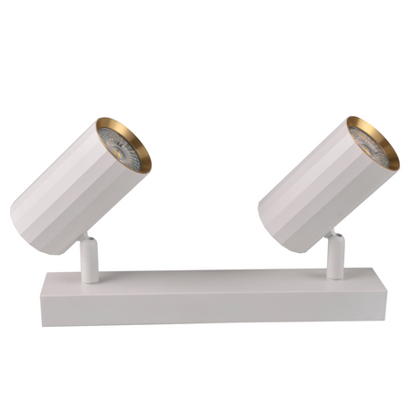 Nástěnné a stropní bodové svítidlo 2x GU10 White Gold NICEA Sanico Goldlux