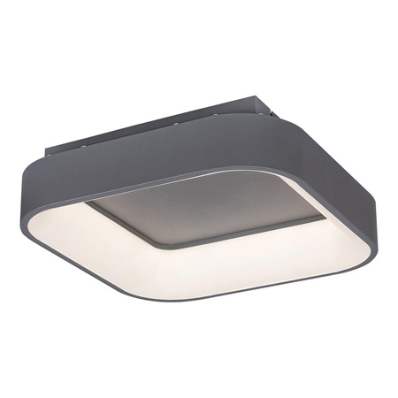 Plafond LED stropní svítidlo Povrchová nástěnná svítidla 28W 1800lm 3000-6000K CCT Stmívatelné Dálkové ovládání Časovač Šedá Minimalistická Adeline Rabalux