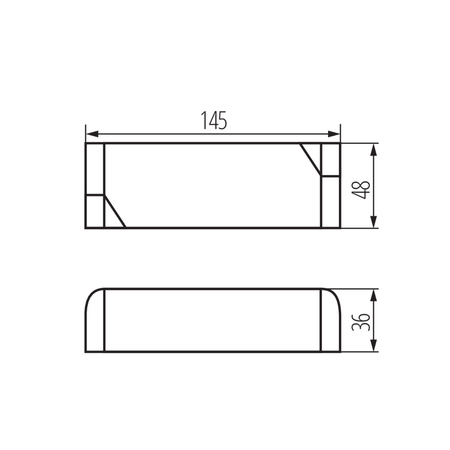 Elektronický zdroj konstantního napětí pro LED osvětlení 30W 12V DC 2,5A bílý POWELED KANLUX