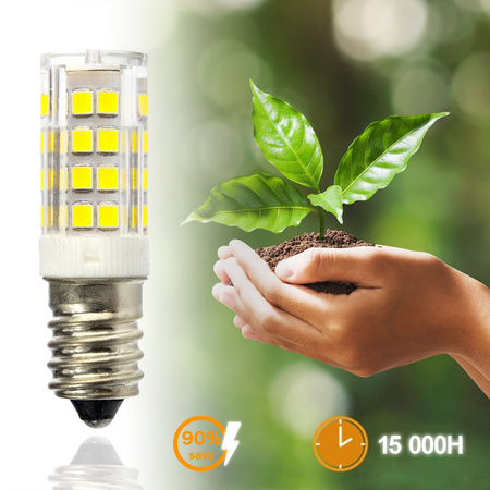 6x Žárovka LED lednička T25, E14 5W = 40W 470lm 6500K Studená bílá 320° LUMILED