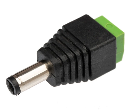 DC 2.5/5.5 mm MONTÁŽNÍ napájecí zástrčka pro LED pásky