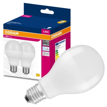 2x LED žárovka E27 A68 19W = 150W 2452lm 6500K Studená bílá 200° OSRAM HODNOTA