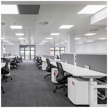 Povrchový panel LED 40W 5200lm 90° CCT Coffer White 60x60cm Capri Pro Kobi