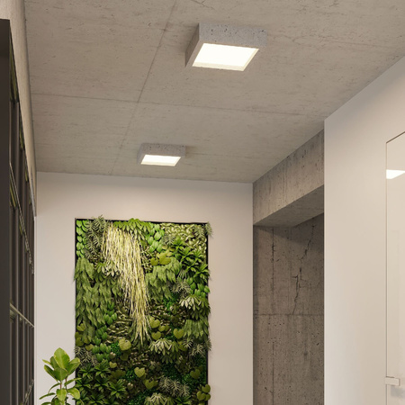 Svítidlo pro povrchovou montáž RIZA LED 18W 3000K Plafond Industrial Grey SOLLUX