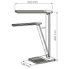 Stolní lampa LED 12W 600lm 2700-4000-6500K teplá 120° černá zlatá stmívatelná Prestige Sanico Goldlux