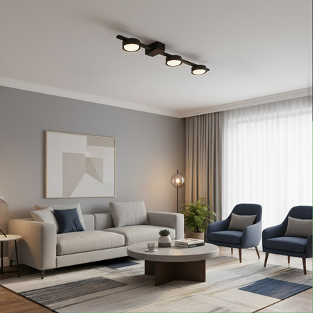 OVILO stropní svítidlo LED halogenové svítidlo 3x GX53 Bodové nástěnné svítidlo Reflektor LUMILED