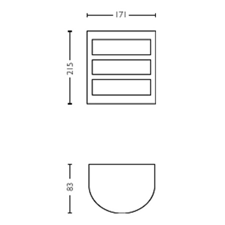 Zahradní lampa LED nástěnná lampa PYTHON myGarden 6W 4000K IP44 Antracit PHILIPS