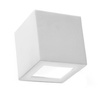 Nástěnné svítidlo LEO E27 Up-Down Keramická kostka Moderní bílá SOLLUX