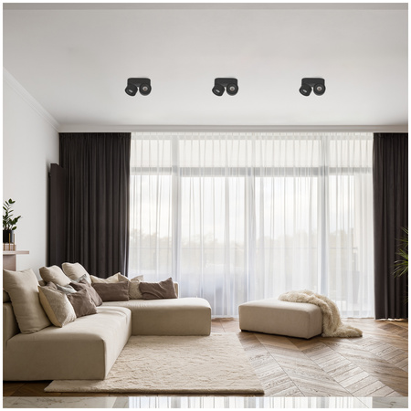 Stropní svítidlo Reflektor nastavitelný LED 18W 1050lm 3000K Warm Dimmable CRI90 Black Lahti Kobi