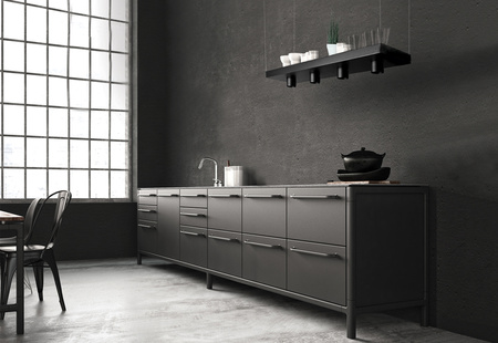 PLANT 9381 Nowodvorski Stropní lampa Černá 4xGU10 Závěsná obdélníková ocel Moderní