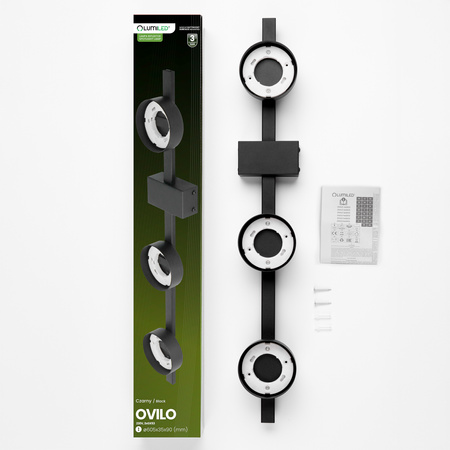 OVILO stropní svítidlo LED halogenové svítidlo 3x GX53 Bodové nástěnné svítidlo Reflektor LUMILED