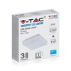 Plafond LED stropní svítidlo 25W 3000K 2500lm SAMSUNG CHIP Square VT-8066 V-TAC
