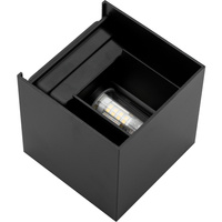 Zahradní lampa LED nástěnná lampa G9 Venkovní svítidlo Černá nahoře/dole s nastavitelným úhlem osvětlení Kira