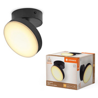 LED stropní nástěnné svítidlo pro povrchovou montáž 5,5 W 280 lm CCT Dekorativní černý bodový měsíc Ledvance