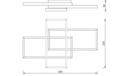 Stropní svítidlo LED 72W CCT GALAXIS ORION Black + dálkové ovládání Controller