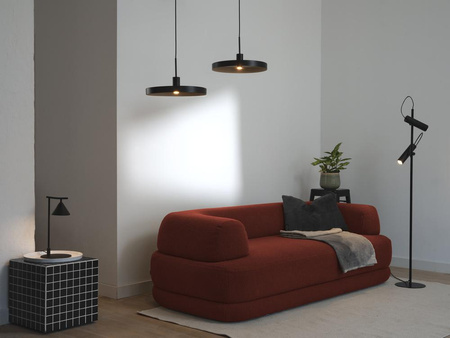 Dekorativní stropní závěsné svítidlo E27 s převisem Černá béžová Dekor Ledvance