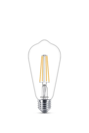 Edison E27 ST64 LED žárovka 4.3W = 40W 470lm 2700K Teplá bílá vlákno PHILIPS