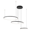 LED závěsné stropní svítidlo 45W 1600lm 3000K teplá černá moderní CIRCOLO LED 10817 Nowodvorski