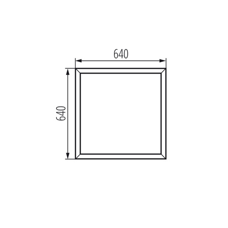 Rámeček pro montáž LED panelu pod omítku čtvercový černý ADTR KANLUX