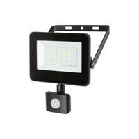 Reflektor LED 30W 2700lm 4000K IP44 Černá FLOOD Pohyblivý se senzorem pohybu RABALUX