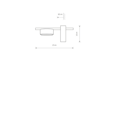 Nástěnné svítidlo PILLS I 8265 Nowodvorski Black GX53 Nástěnné svítidlo Moderní