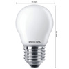 LED žárovka E27 P45 2.2W = 25W 250lm 2700K Teplá bílá vlákno PHILIPS