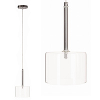 Moderní GLASS stropní závěsné svítidlo. průhledné. pro LED G4 12V válec
