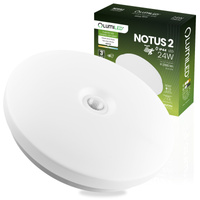 LED Plafond Povrchová montáž 24W NOTUS 2 Round Motion Sensor IP44 33 cm LUMILED