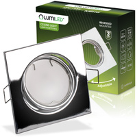 Halogenové svítidlo pod omítku Pohyblivé čtvercové svítidlo PICTOR Chrome Sheet MR16 GU10 LUMILED