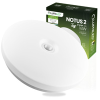 LED Plafond pro povrchovou montáž 18W NOTUS 2 Round Motion Sensor IP44 33 cm LUMILED