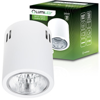 Povrchové svítidlo E27, TUBA SPOT Stálá Kulatá Bílá APUS 10 LUMILED